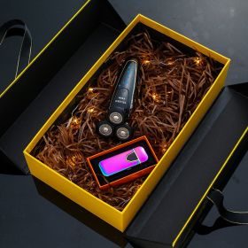 Men's High-end Business Gift Vacuum Cup Package Shaver (Option: L Style-Gift Box Gift Bag)