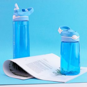 Outdoor Sports Plastic Cup Portable Creative (Option: Blue-750ML)