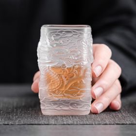 Glass Teacup Heat-resistant Glass (Option: No Specifications-Glazed glaze)
