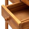 Garden Kitchen Trolley Solid Acacia Wood 36.2"x17.1"x55.7"