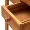 Garden Kitchen Trolley Solid Acacia Wood 36.2"x17.1"x55.7"